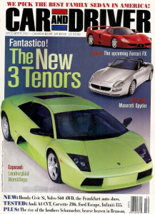 CAR & DRIVER 2001 DEC - MICHAEL AND RALF SCHUMACHER